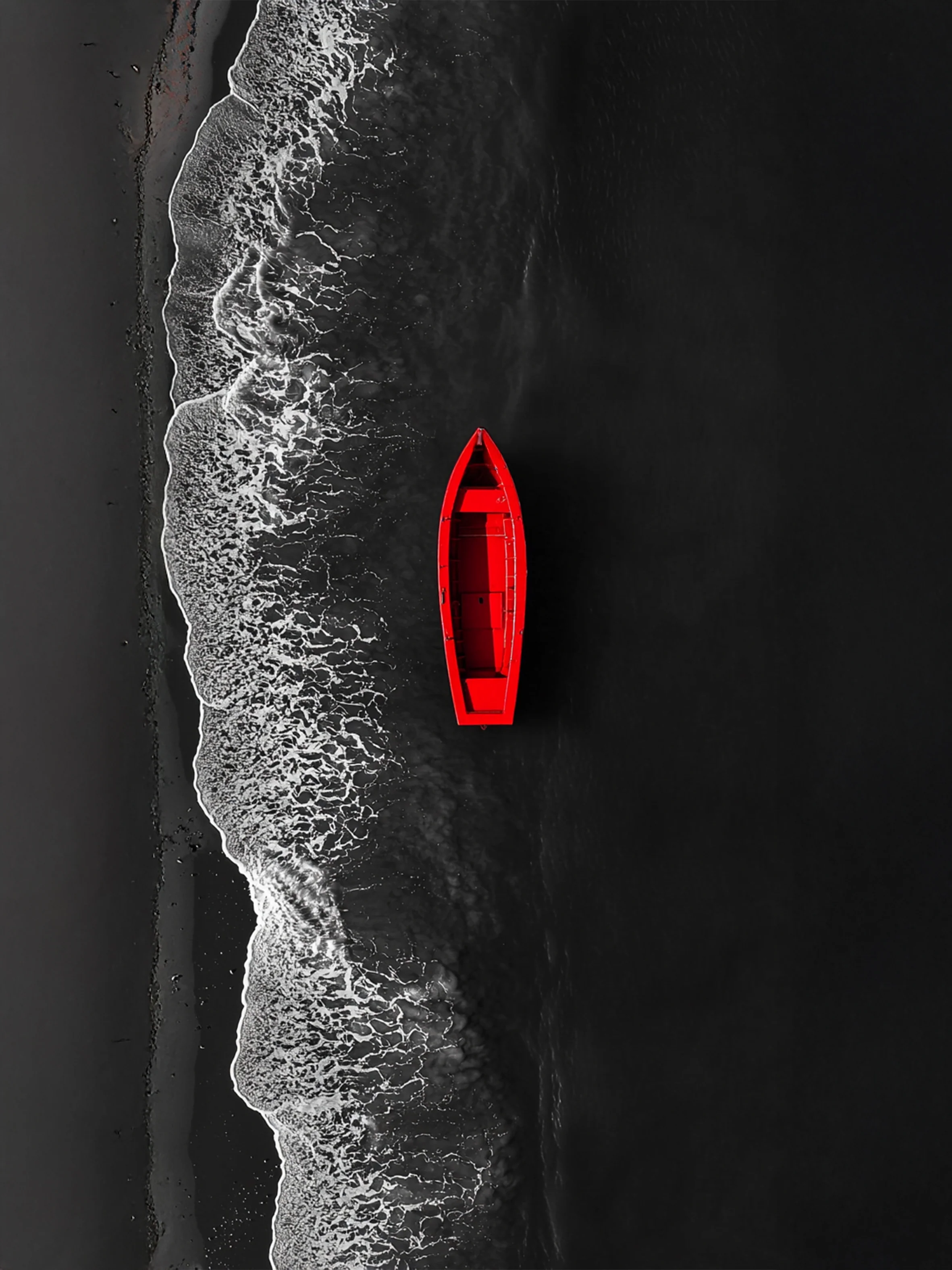 Tableau Barque Rouge