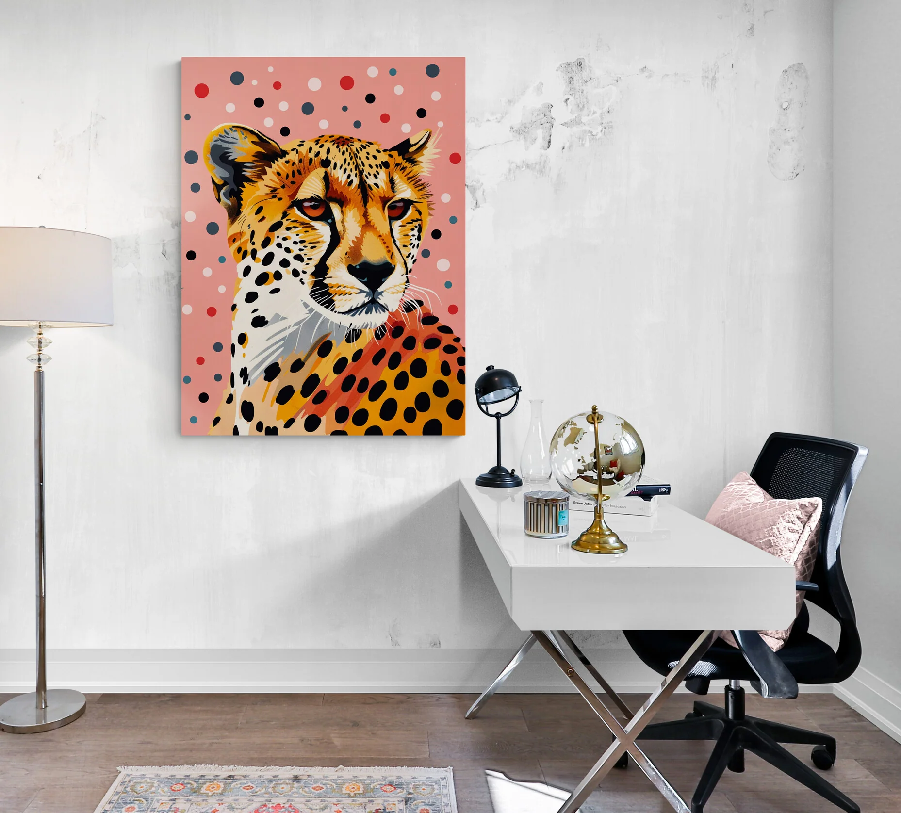 Guépard Chic aux Taches Urbaines