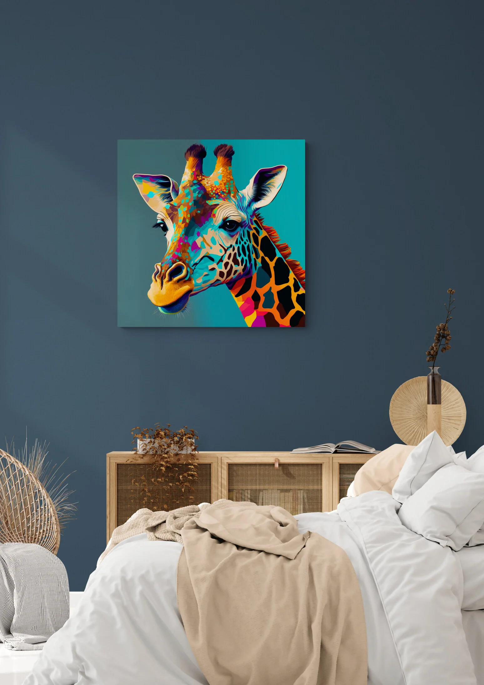 Décor mural girafe