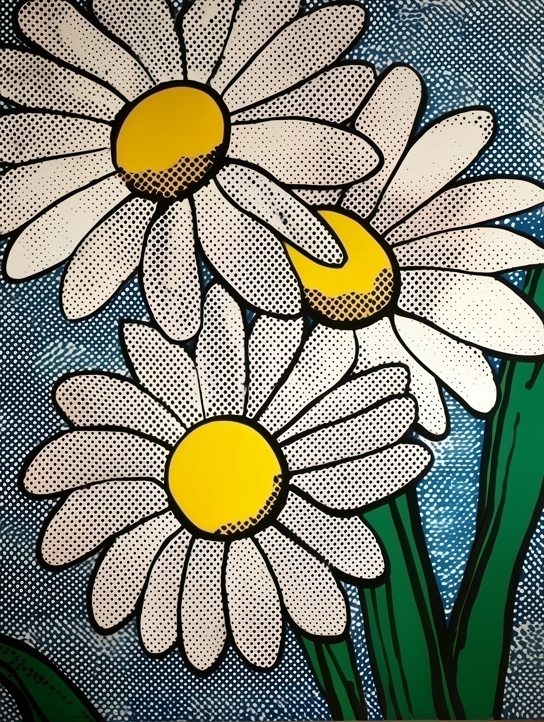 Tableau fleur pop art