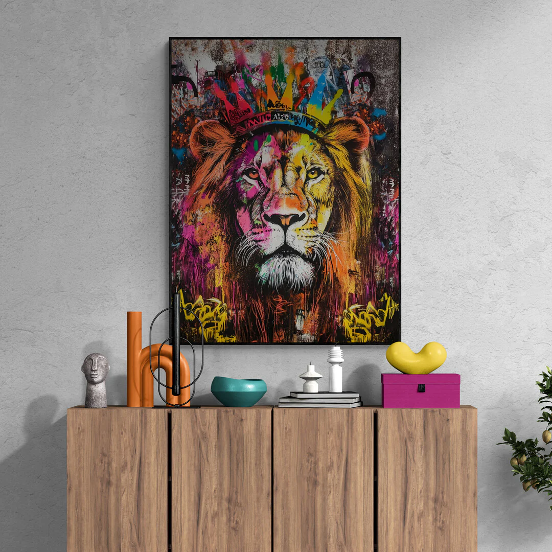 Tableau mural Lion