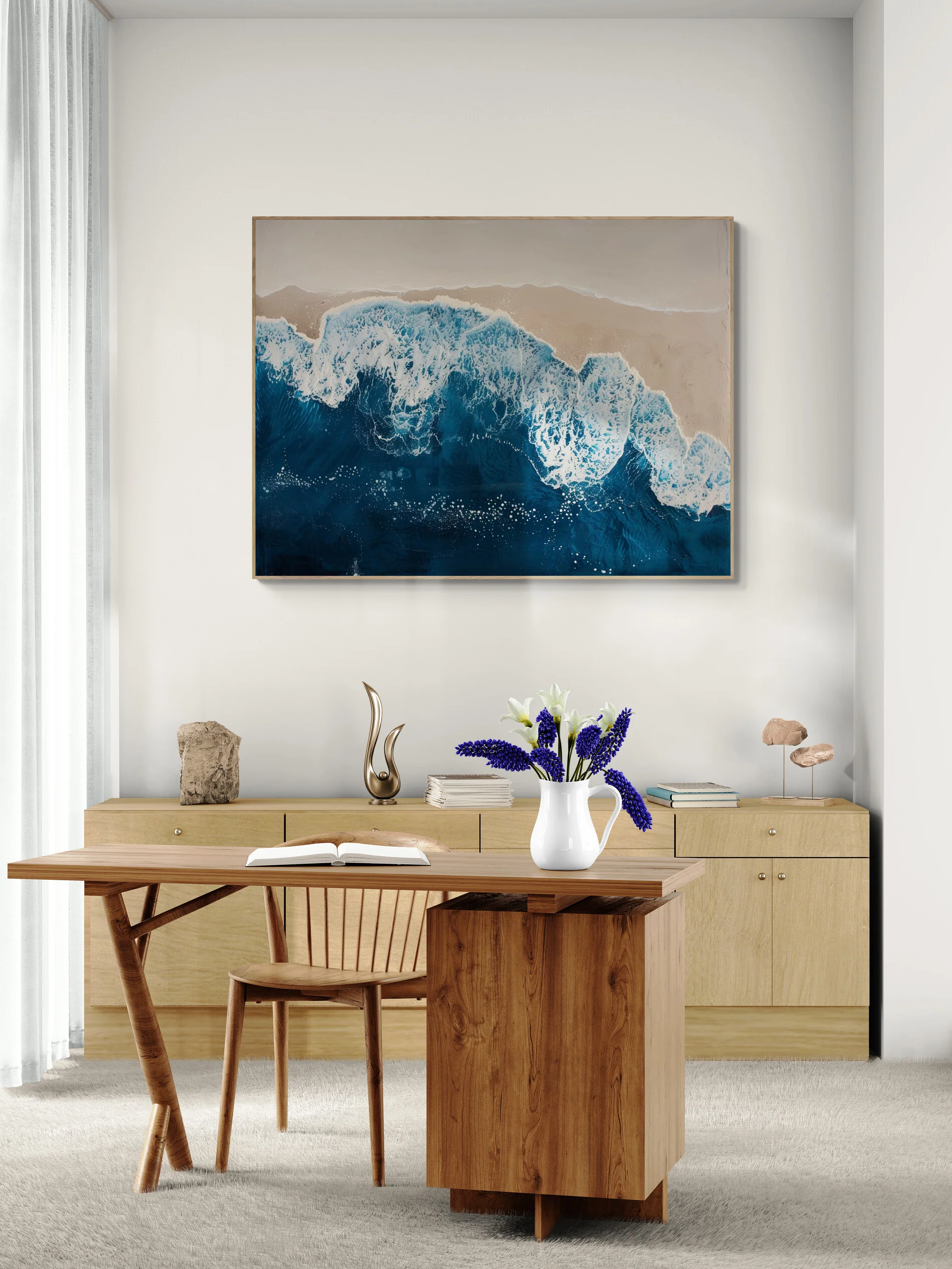 Tableau Plage et Écume