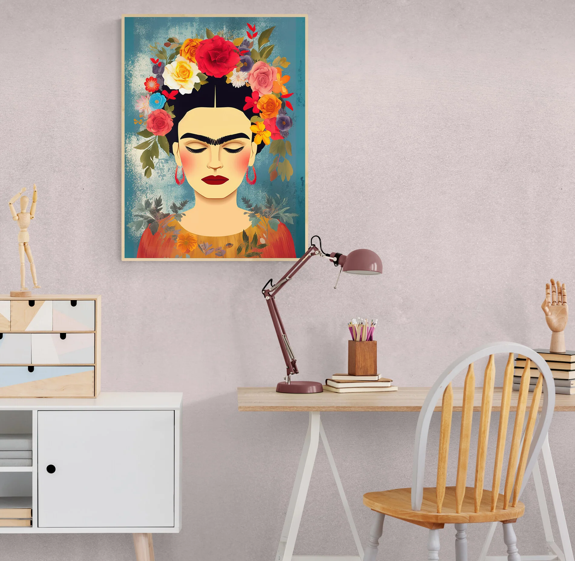 Tableau sur toile Frida Kahlo