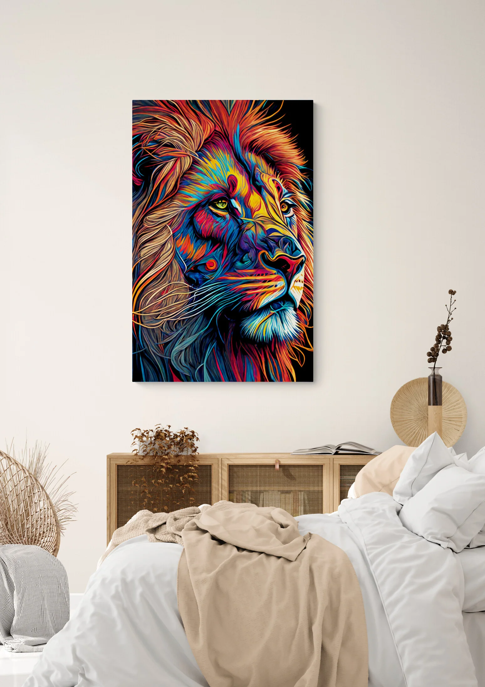 Tableau Pop Art Lion