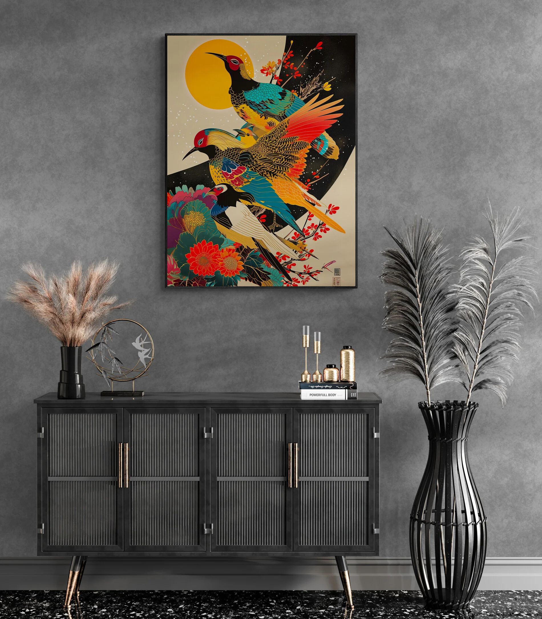 Tableau Oiseaux du Japon