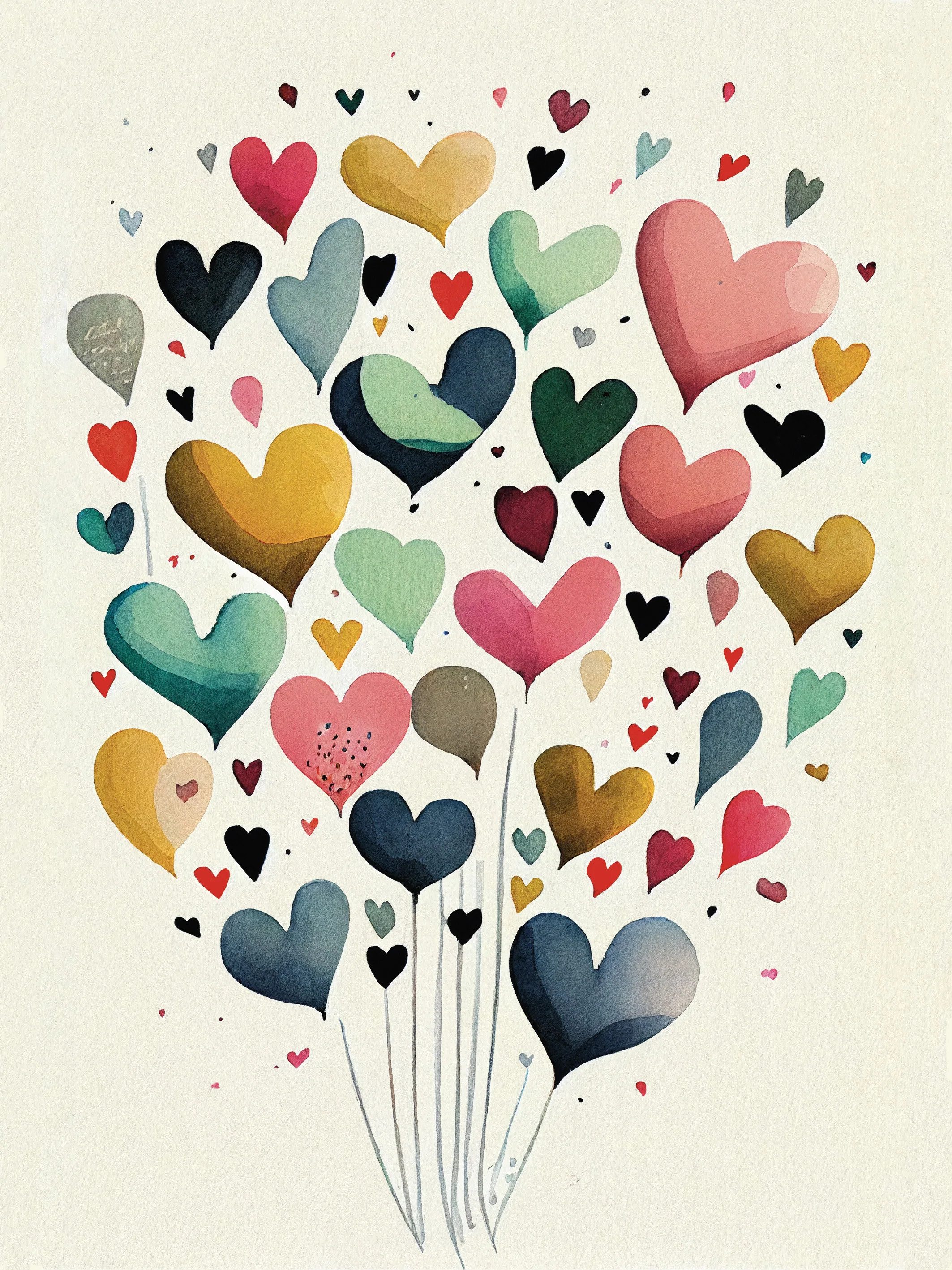 Décoratiom murale Ballons Cœur