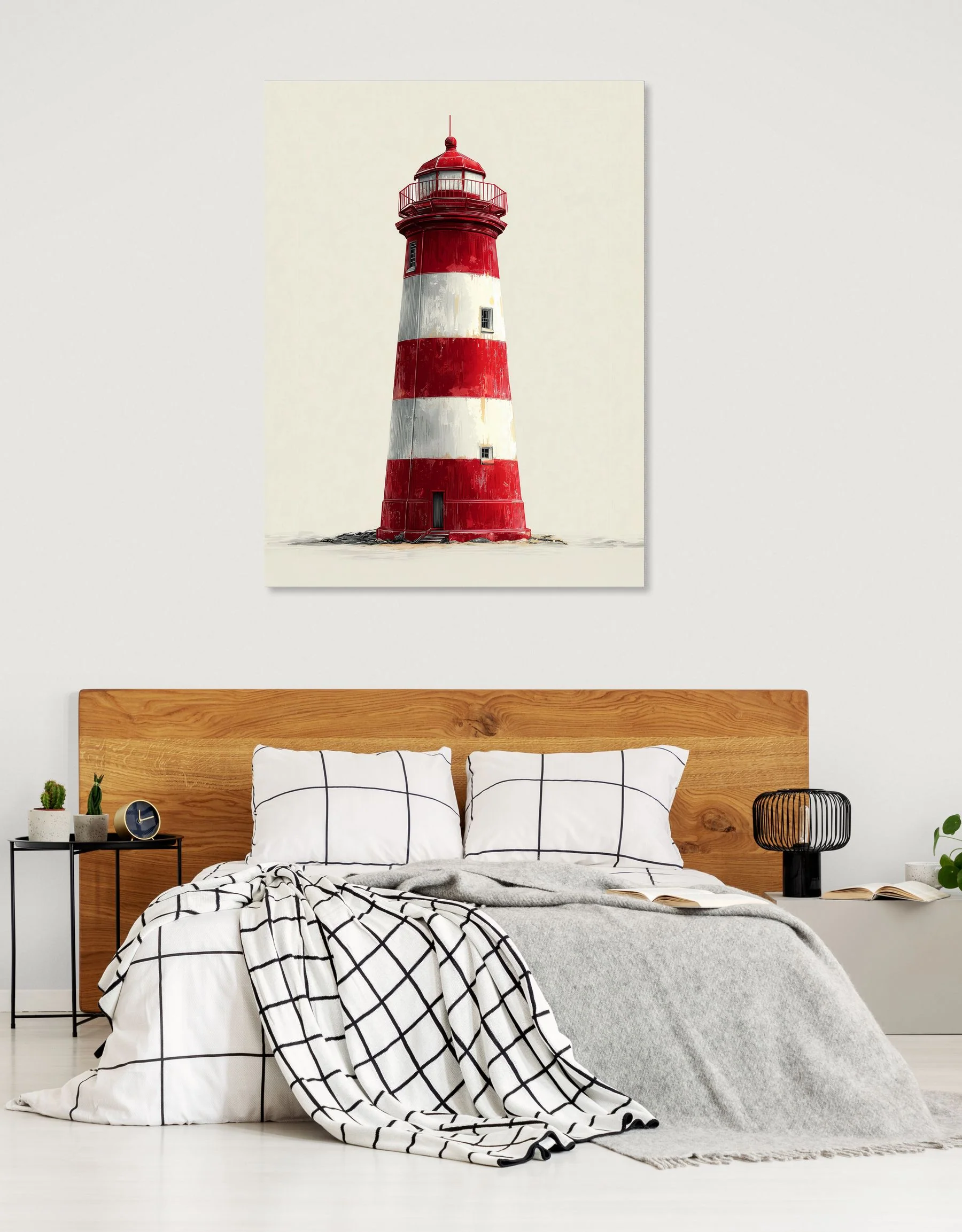 Tableau Phare Marin Rouge