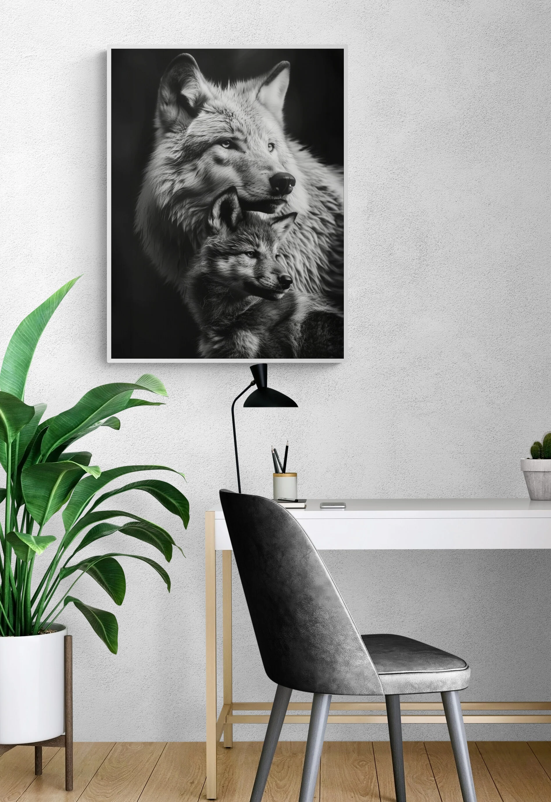 Tableau design Louve & Louveteau