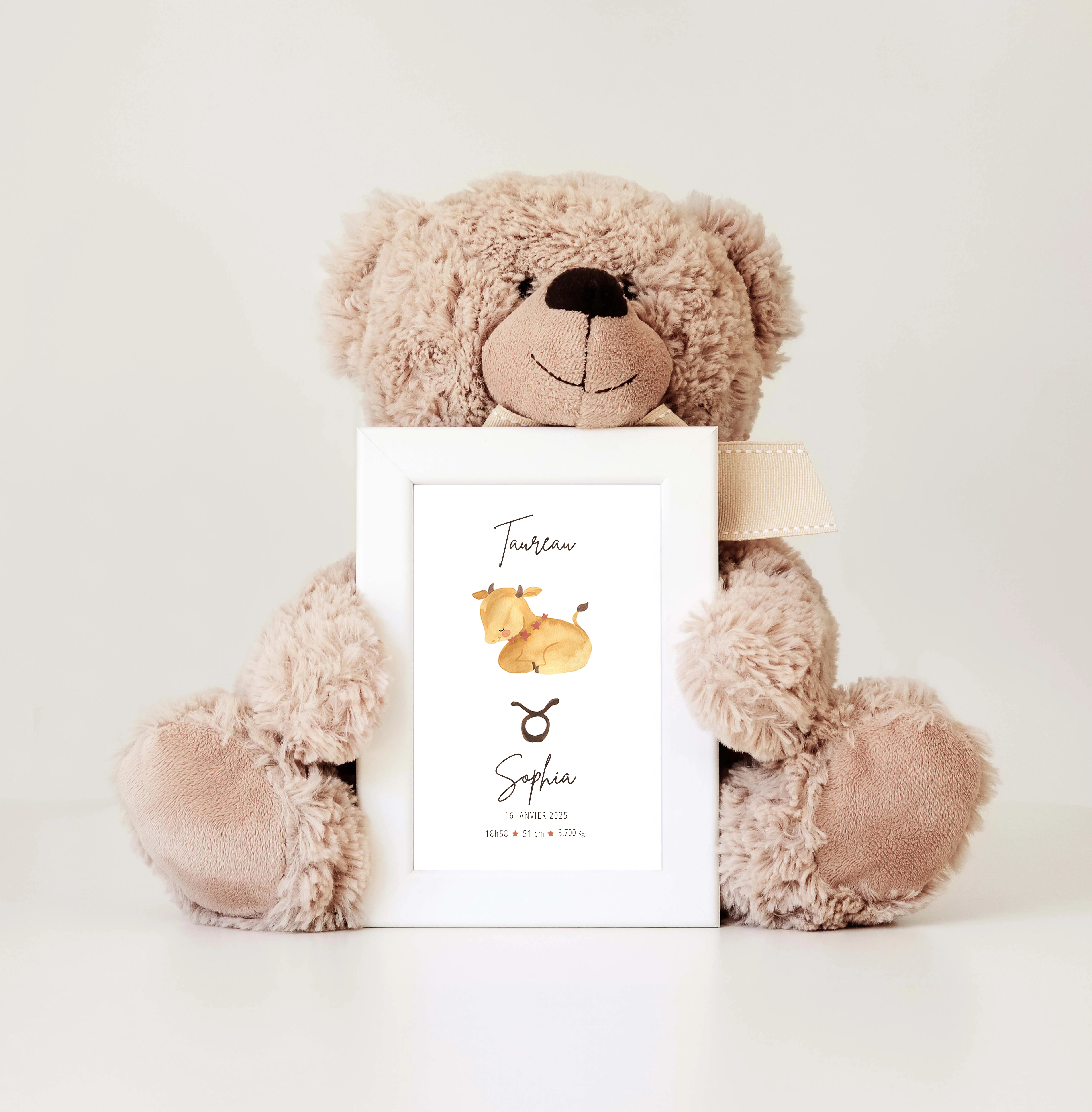 TAUREAU Horoscope - Cadeau Personnalisé Bébé