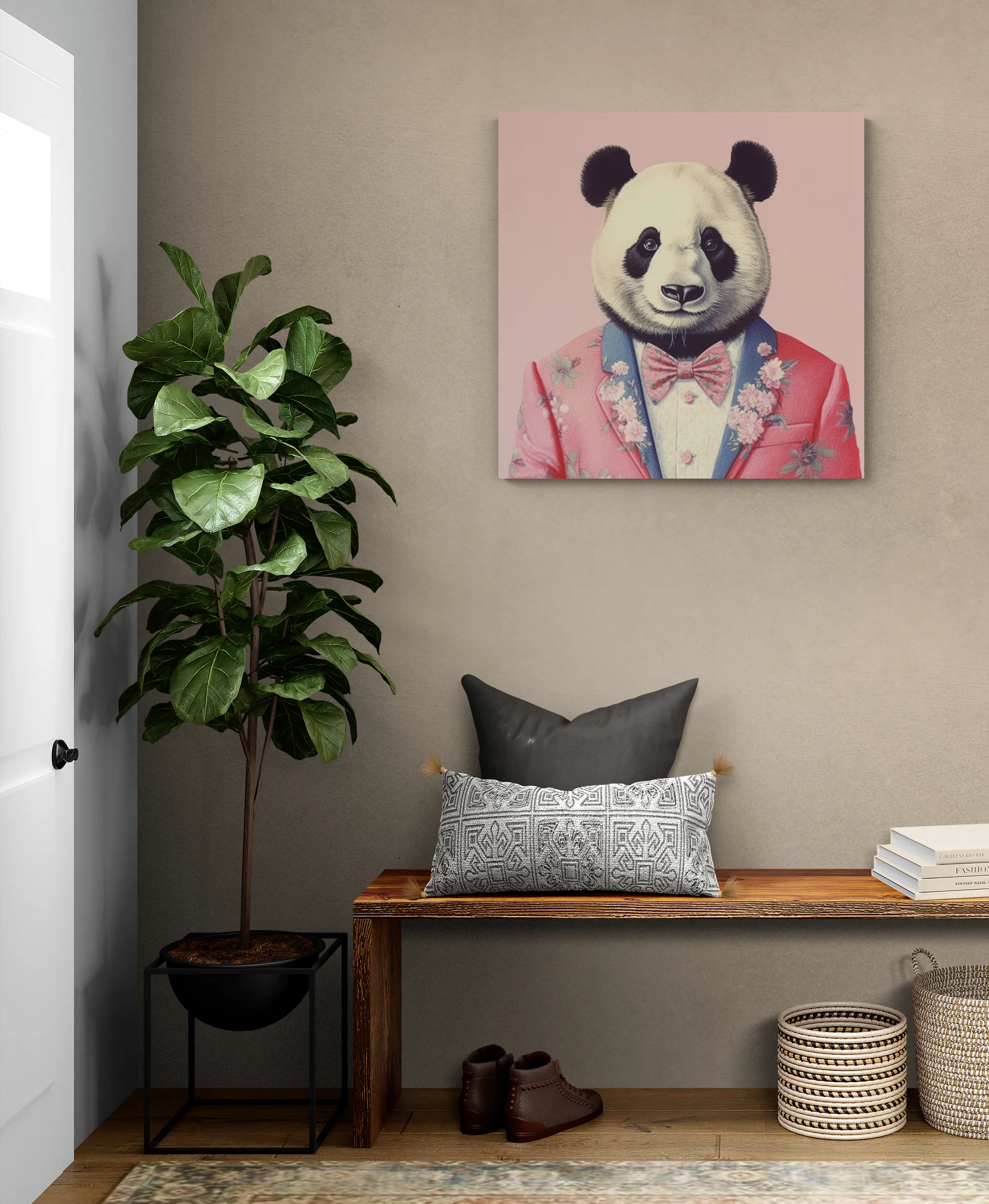 Cadre décoratif panda