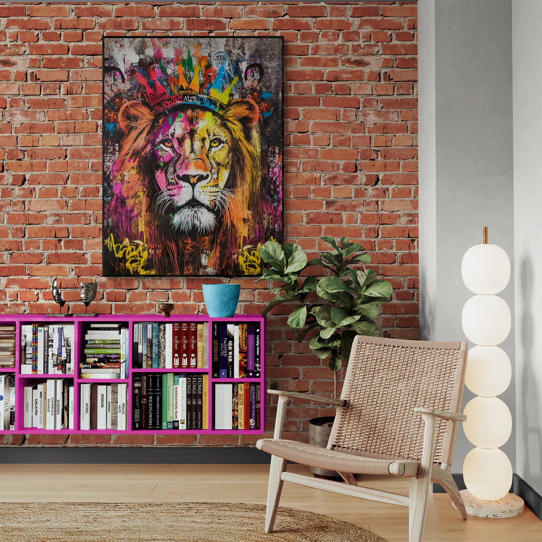 Tableau mural Lion
