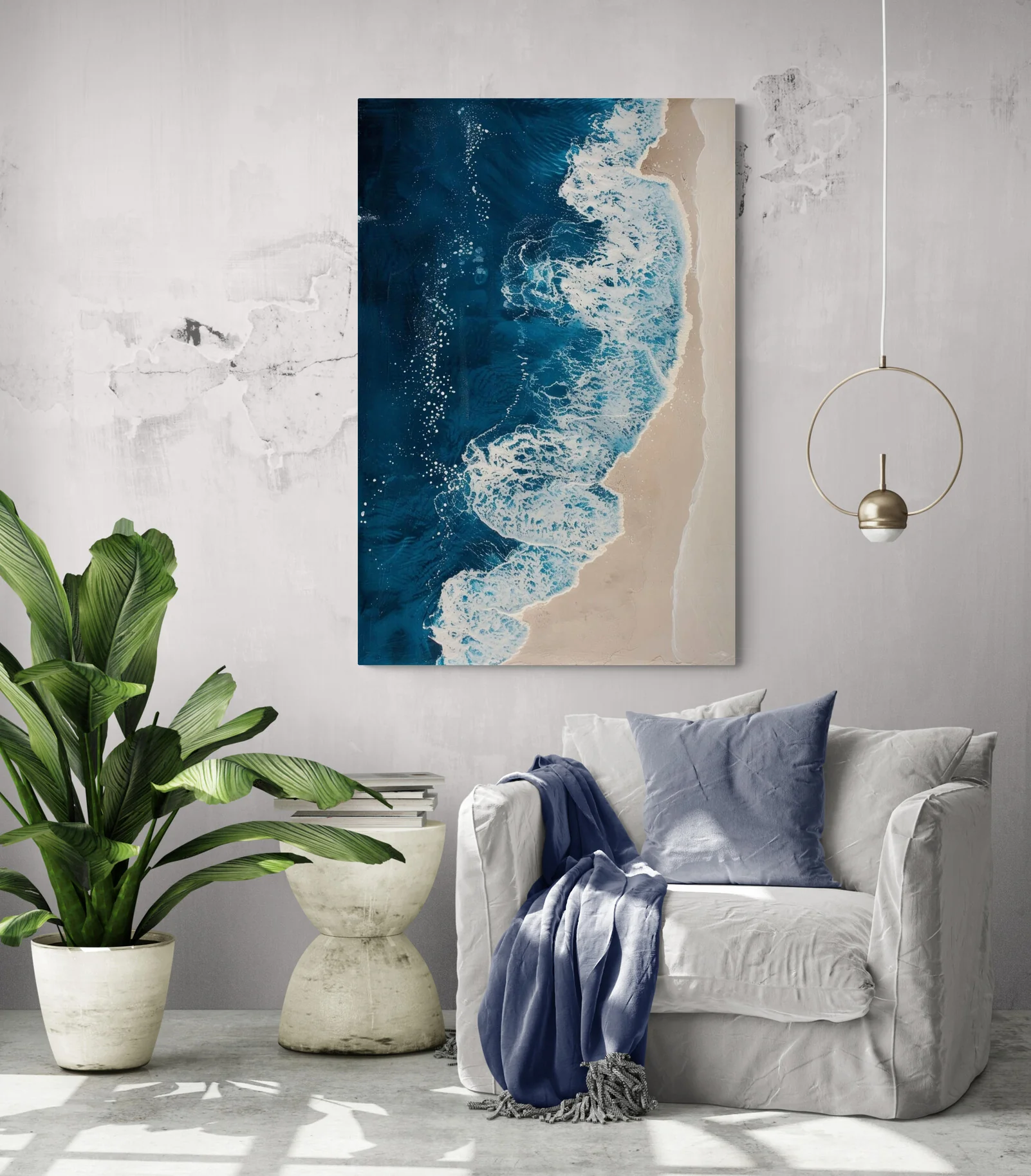 Tableau Plage et Écume