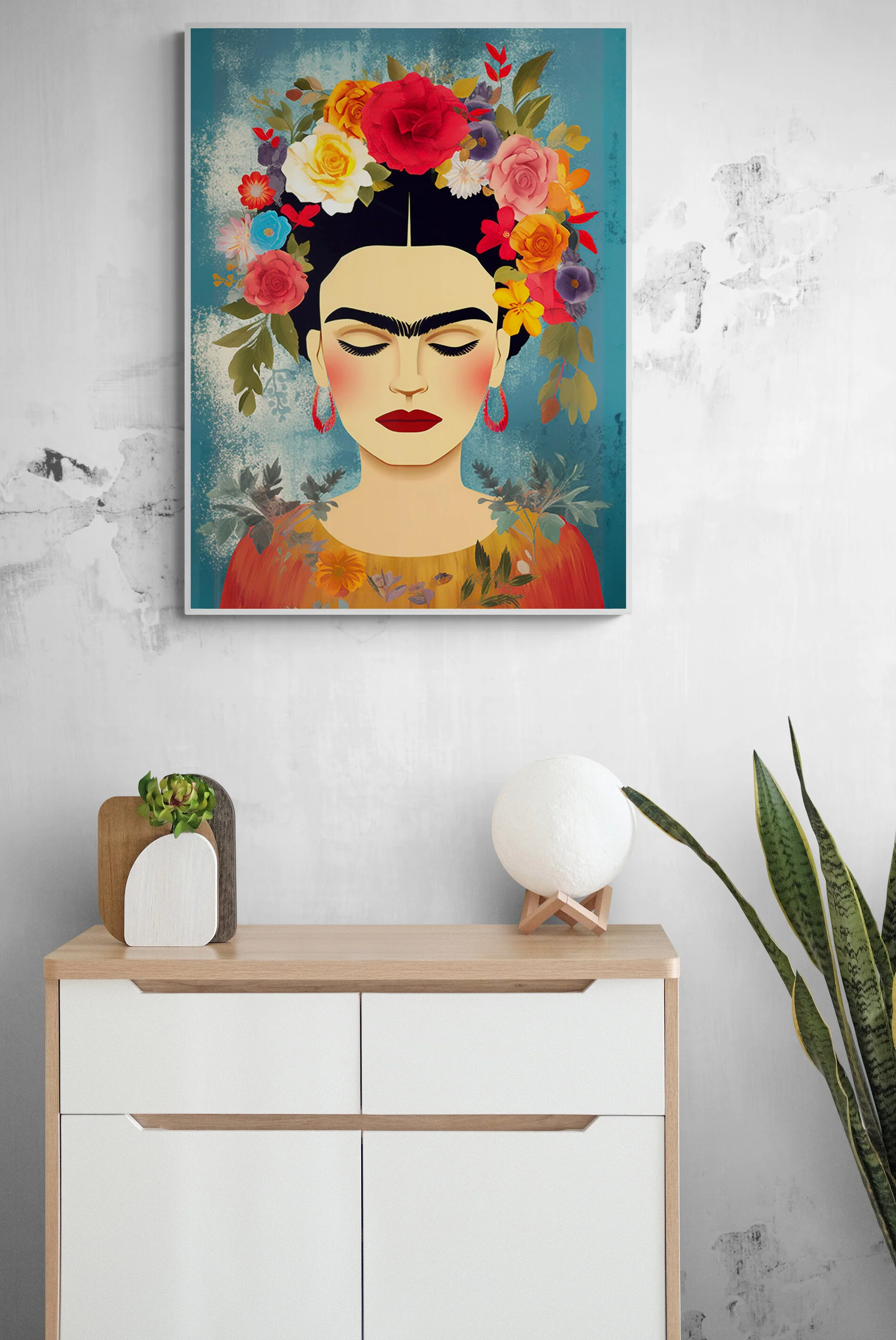 Tableau sur toile Frida Kahlo