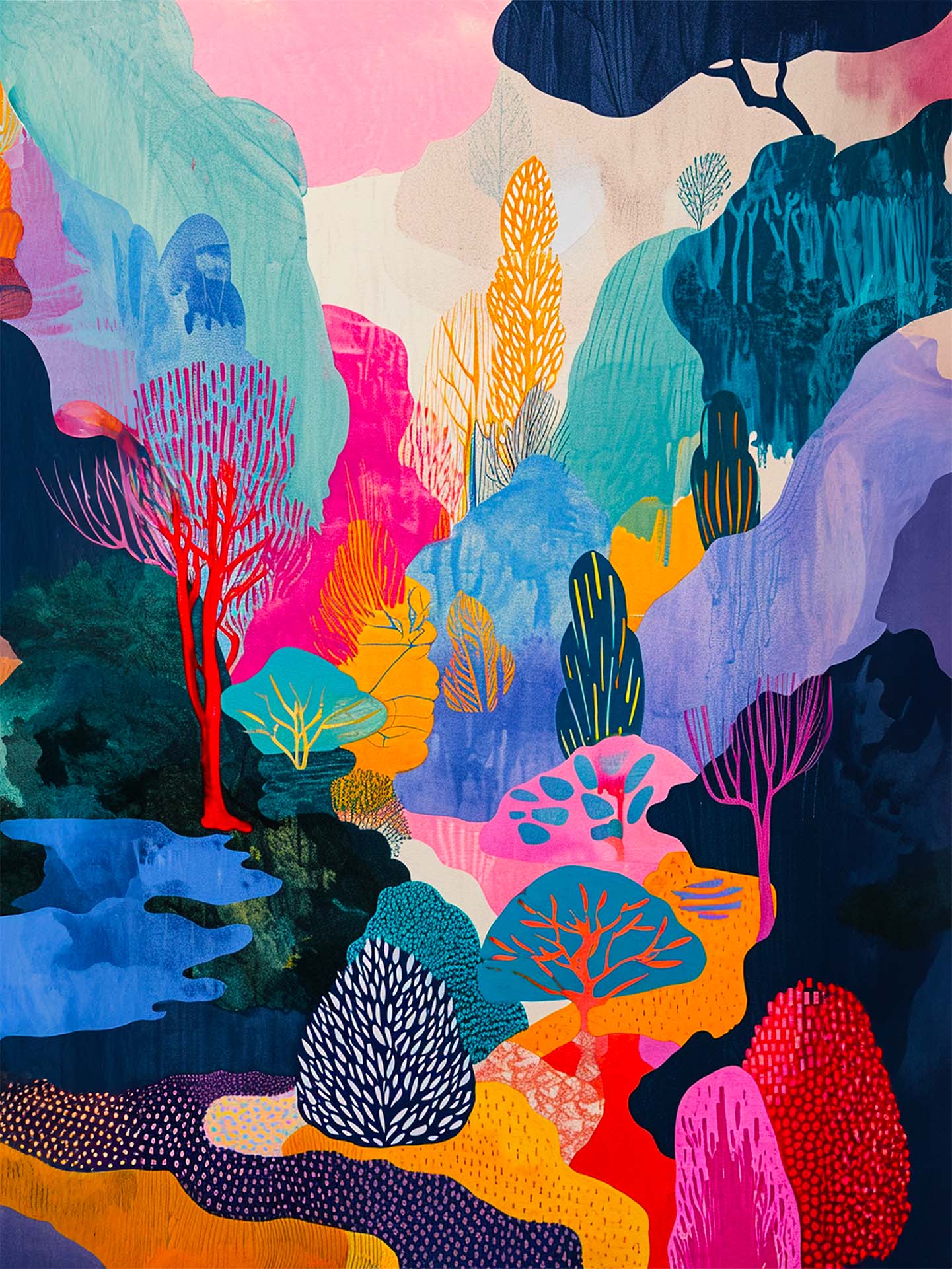 Forêt Fantastique Éblouissante