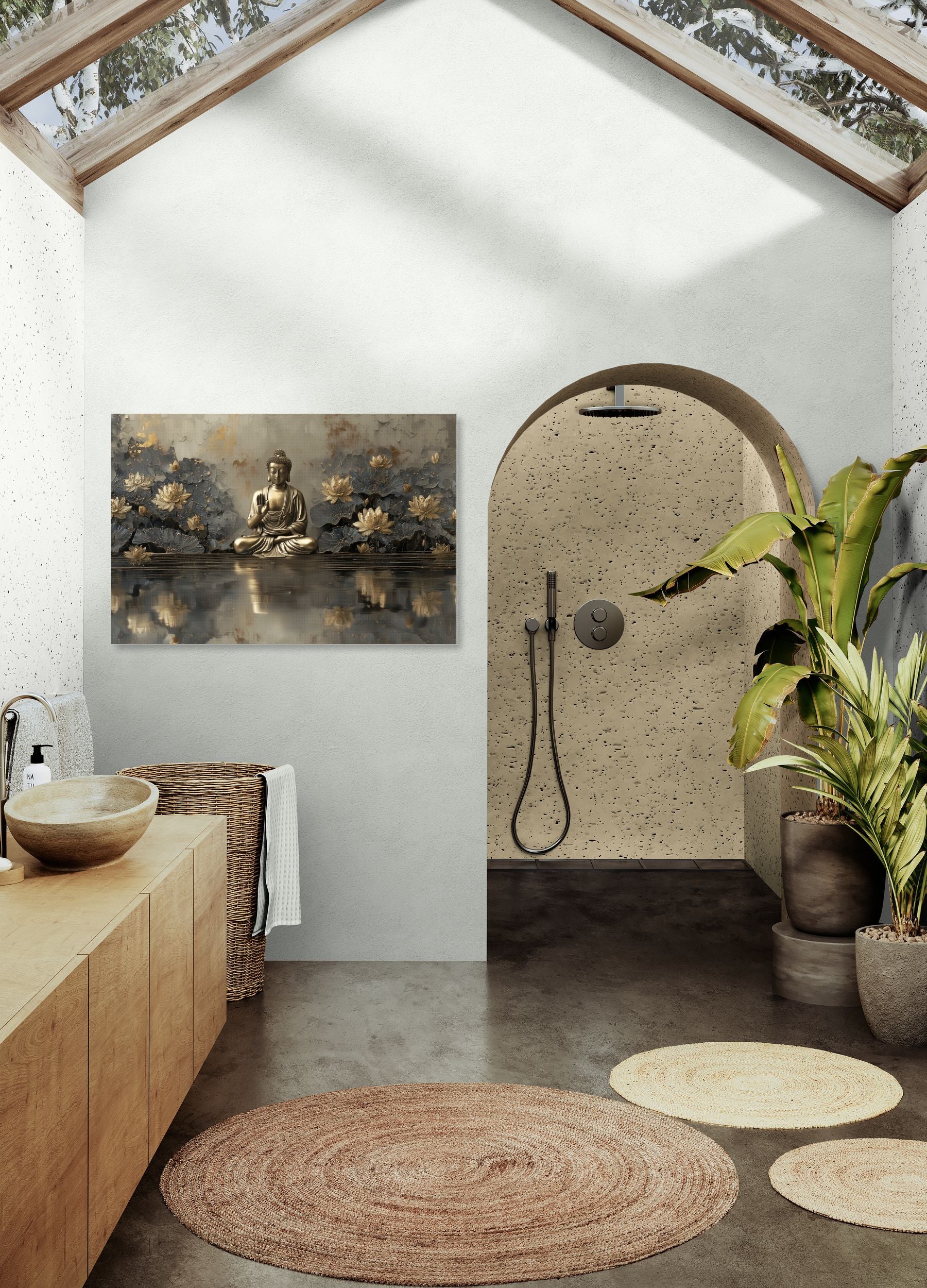 Tableau Bouddha en Méditation