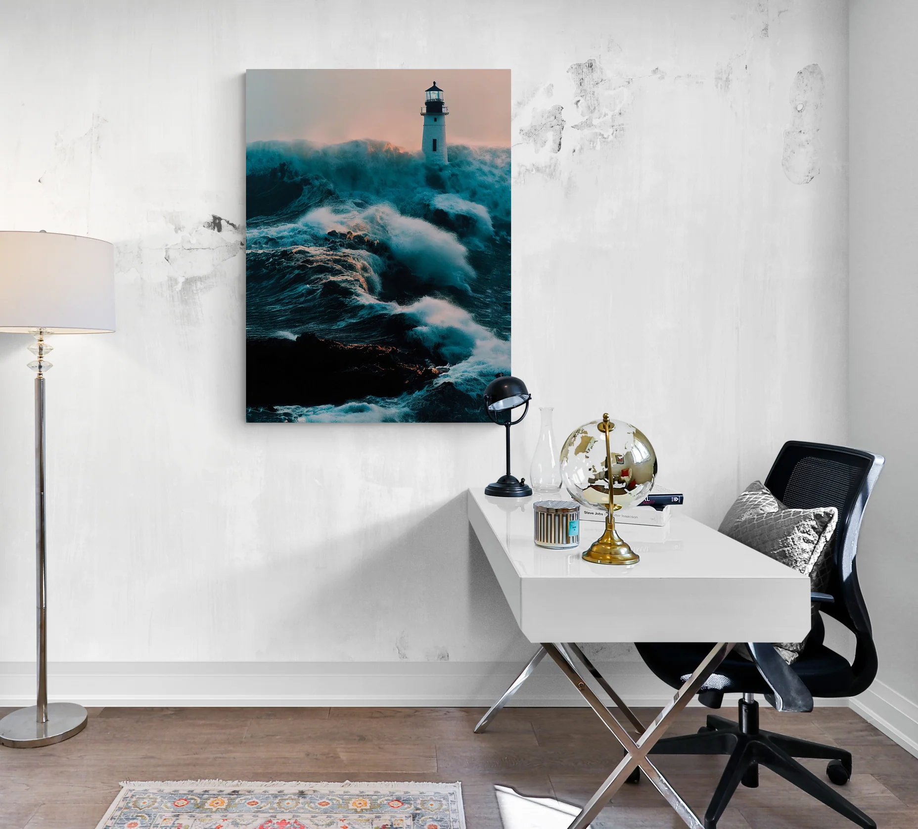 Tableau Phare dans la Tempête