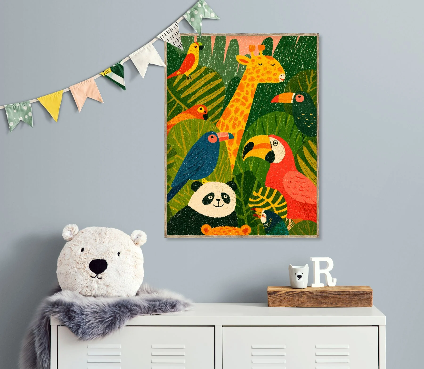 animaux exotiques illustration