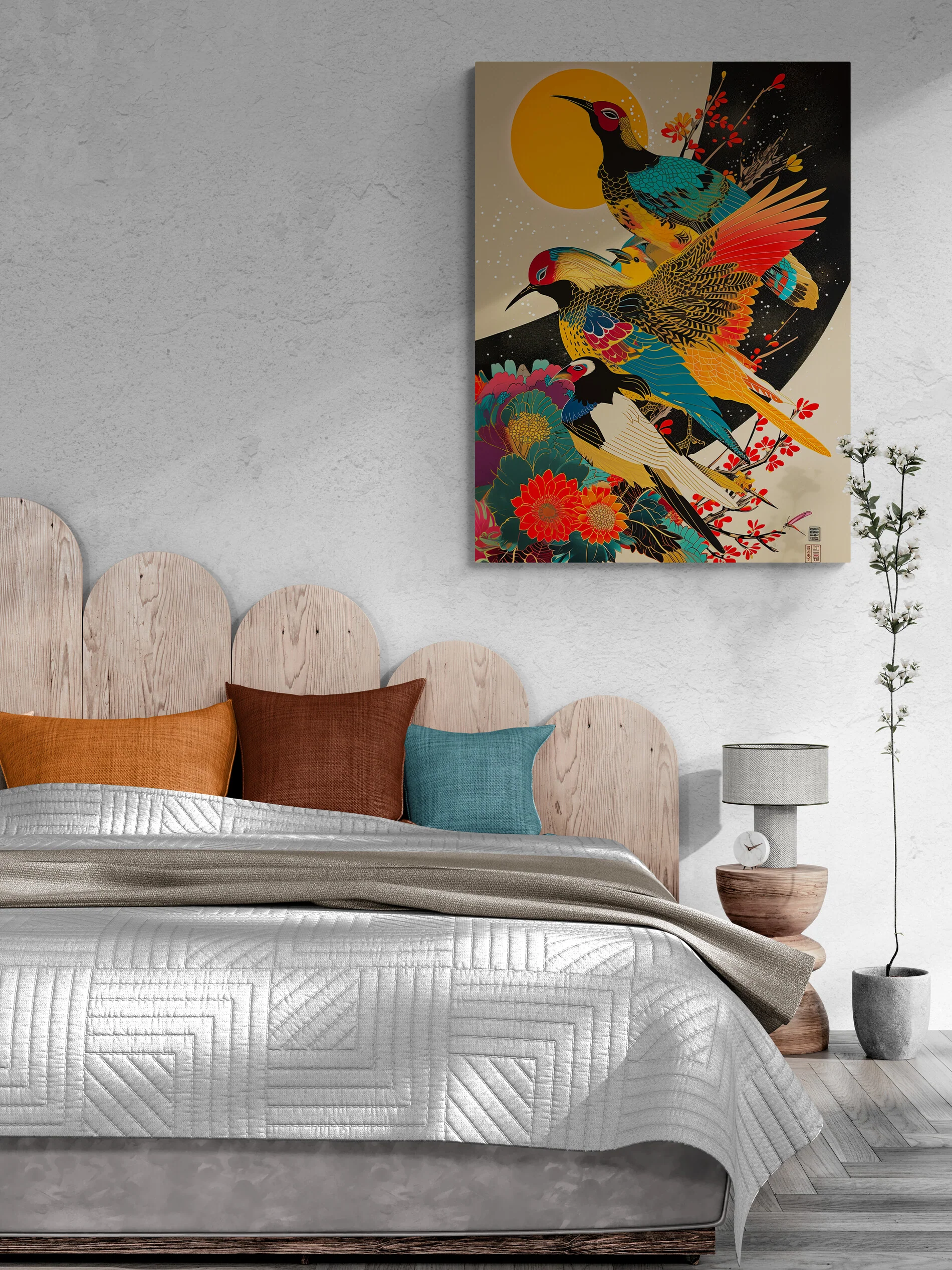 Tableau Oiseaux du Japon