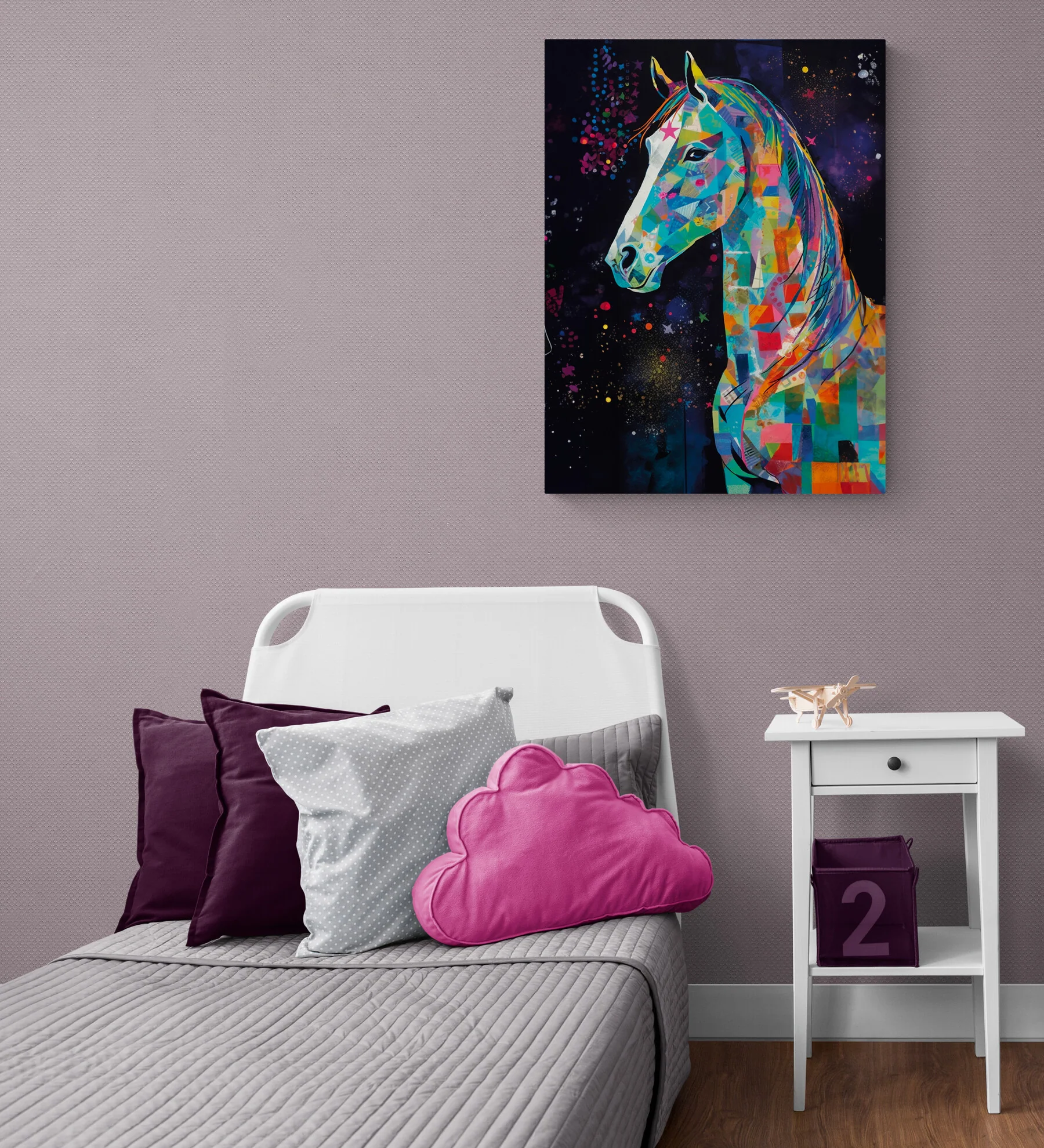 Cheval éclatant d'aventures