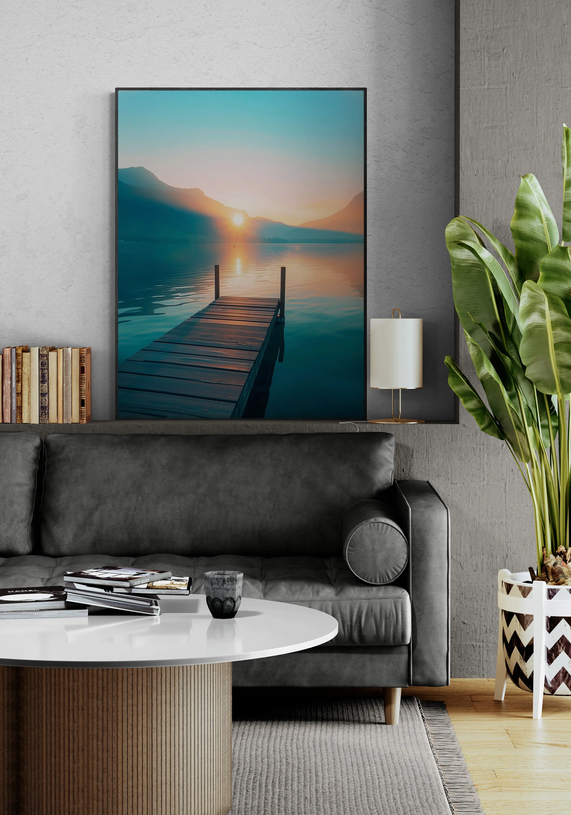 Tableau Pont sur Lac