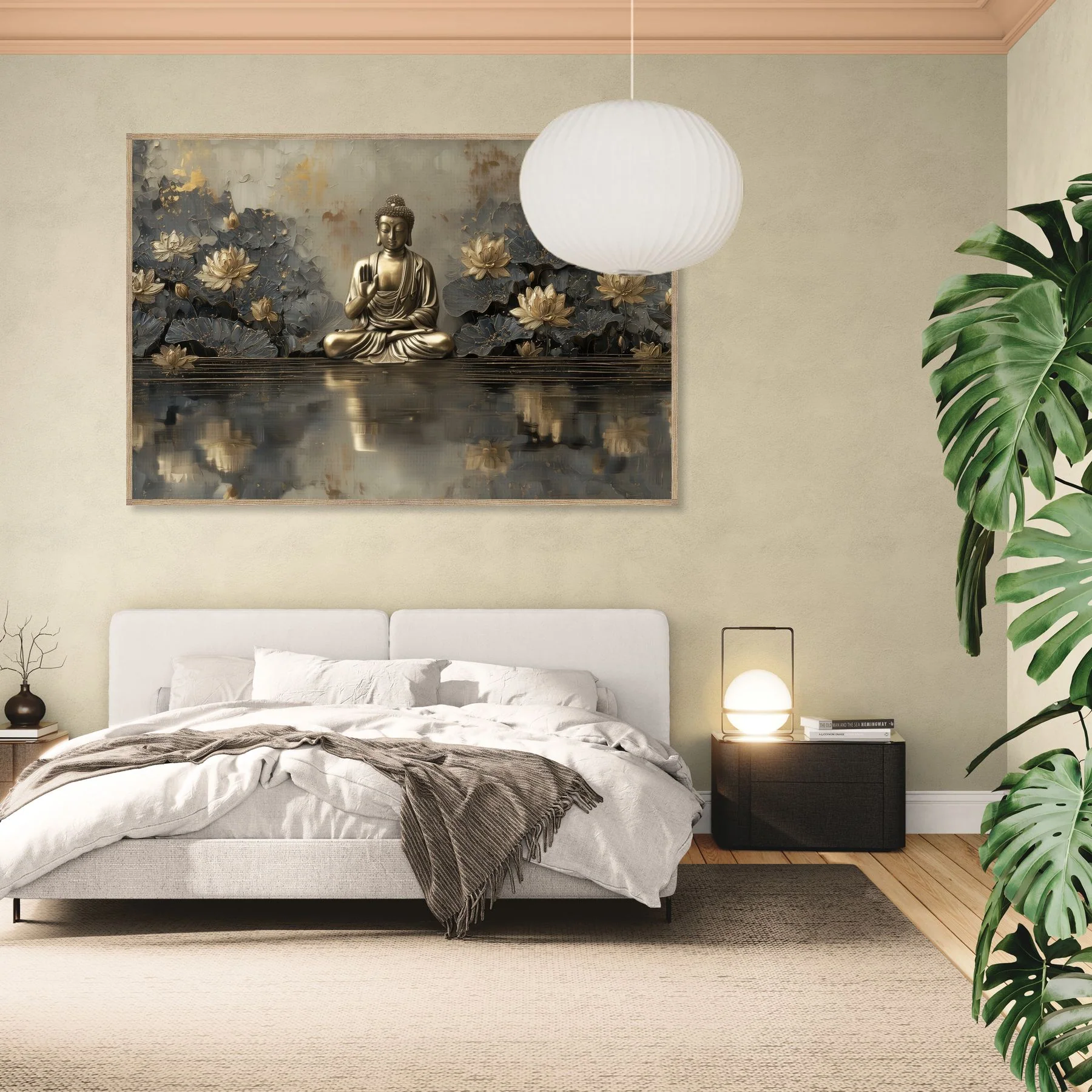 Tableau Bouddha en Méditation