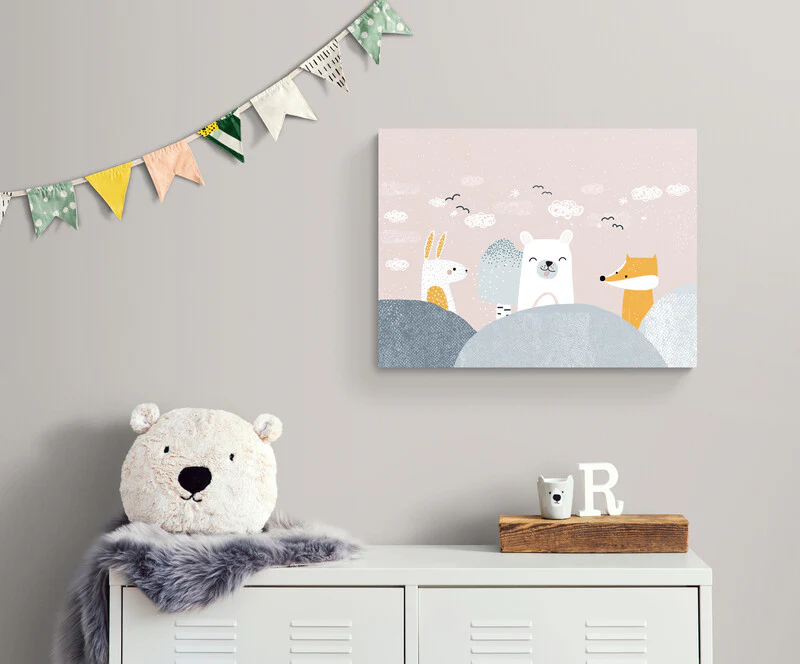 Forêt enchantée et animaux mignons