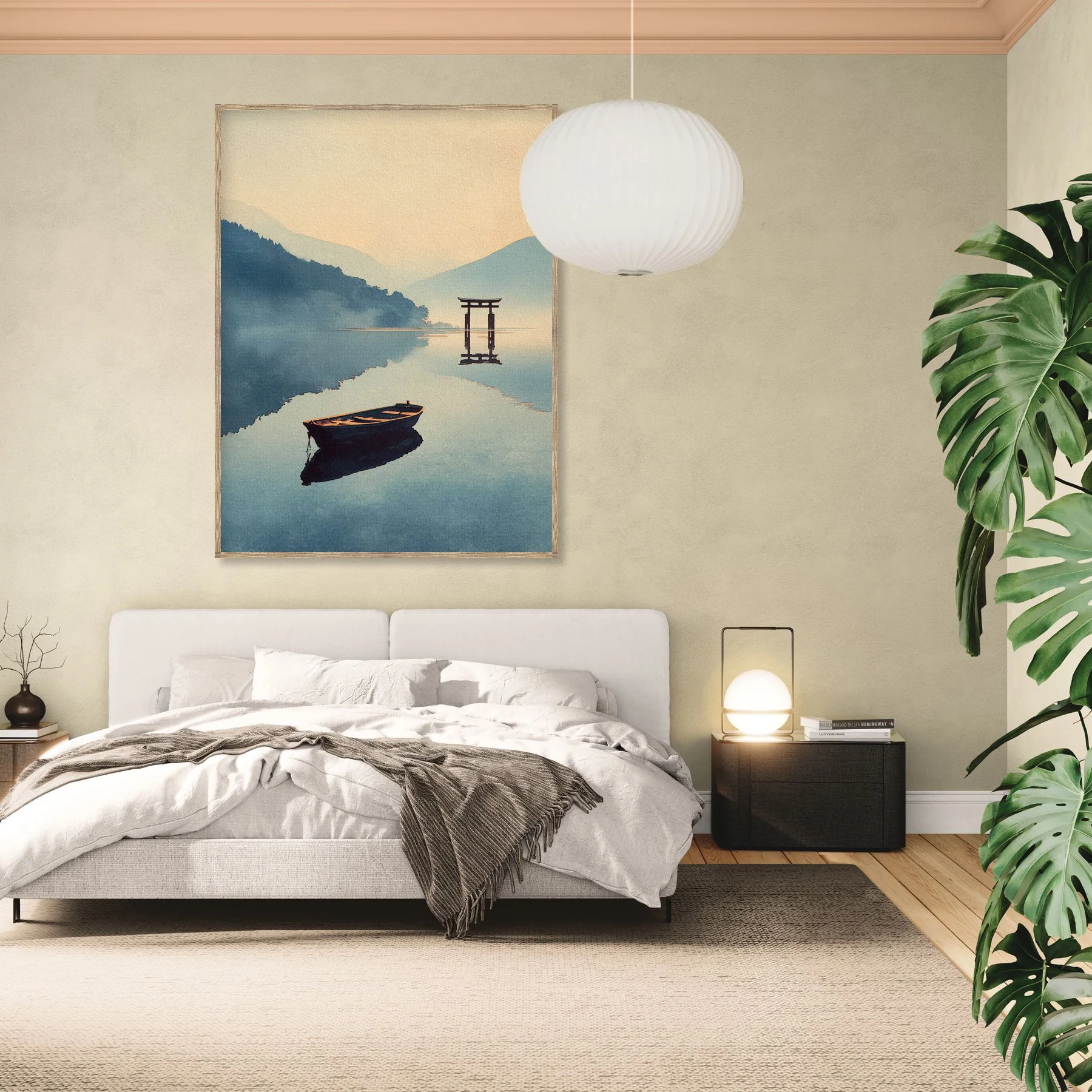 Tableau Barque et Torii