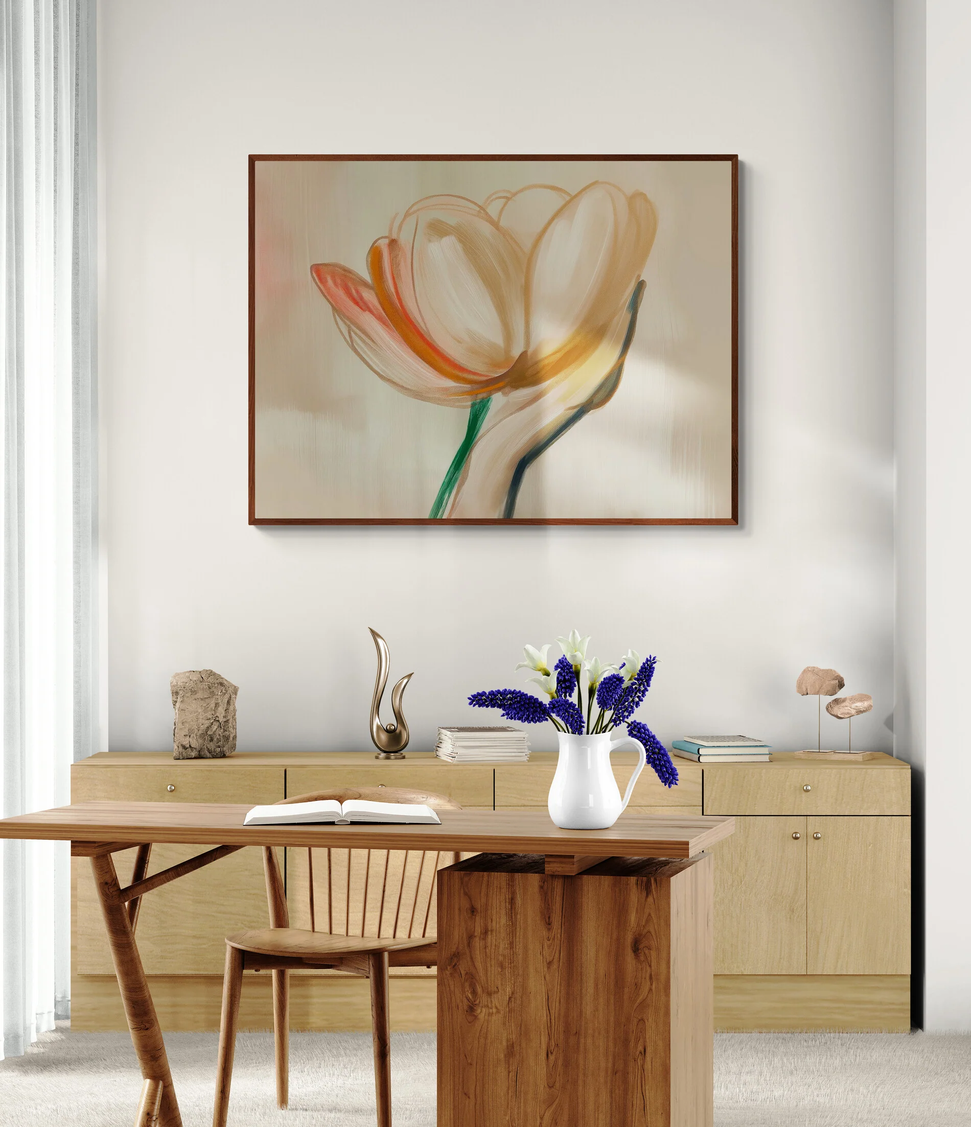 Tableau “Fleur en Main”