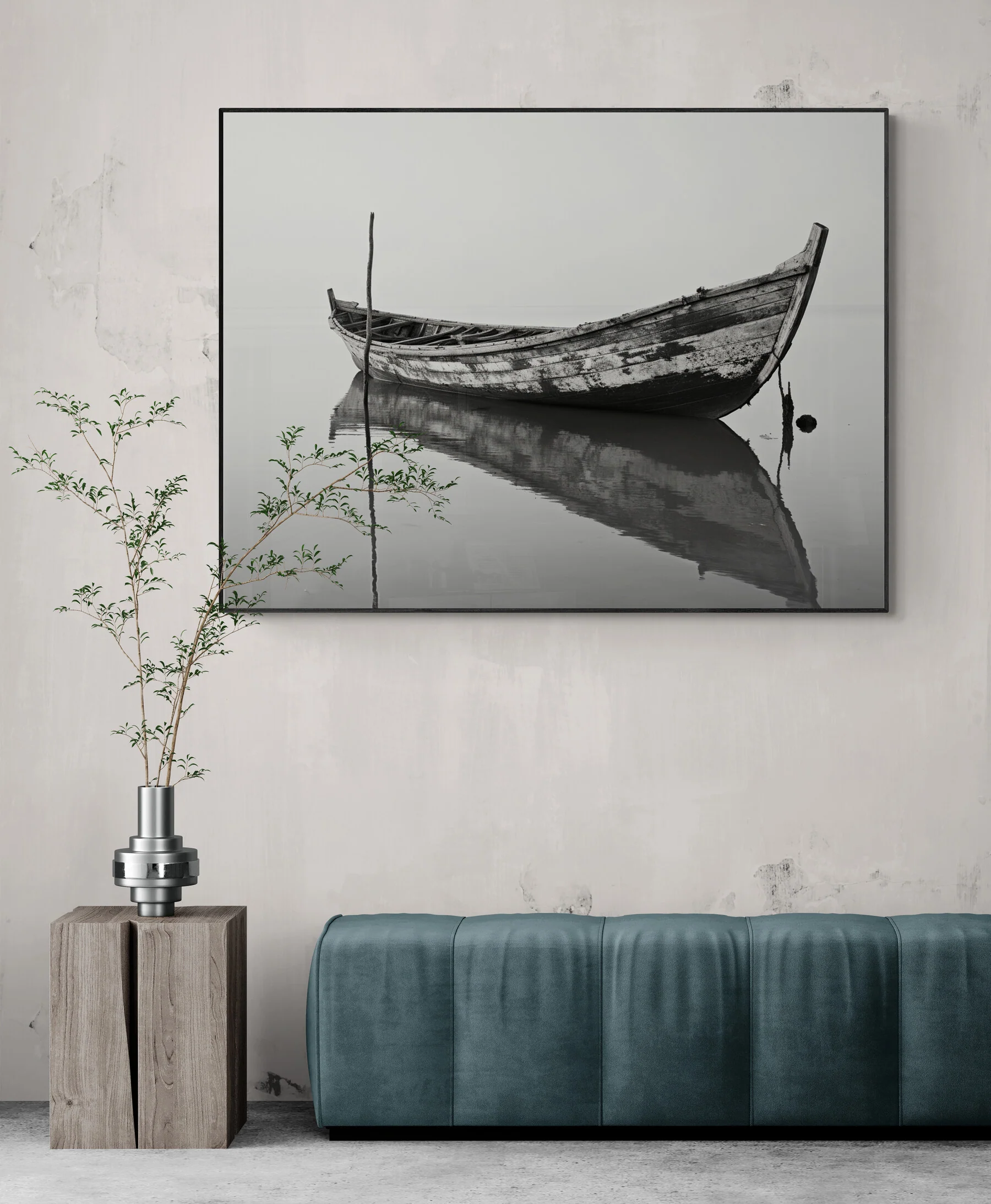 Tableau La Barque et son Reflet