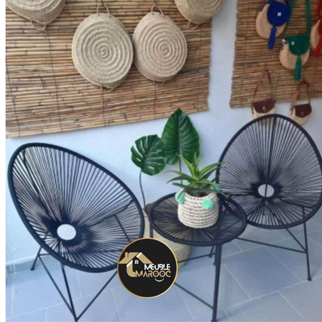 Table de bistrot moderne avec plateau en verre et 2 chaises pour conversations intérieures et extérieures, multicolore