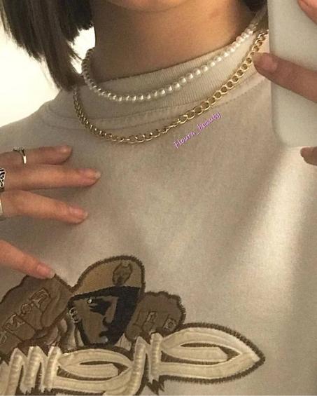 Deux Collier inoxydable