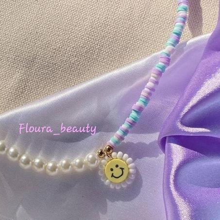 Collier Soleil Mauve