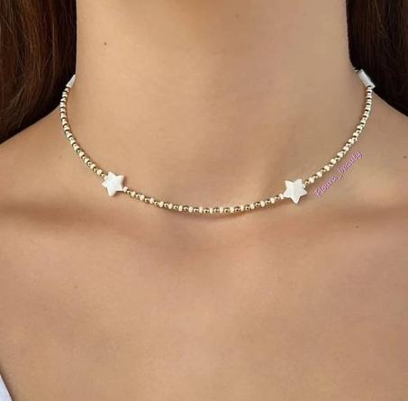 Collier LUXE STAR inoxydable