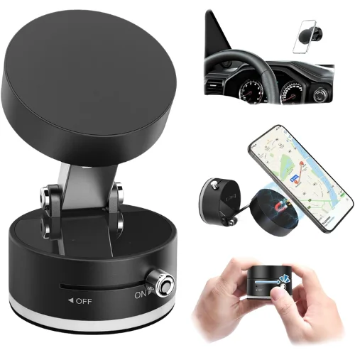 حامل موبايل مغناطيسي بشفط قوي (بدون شحن)