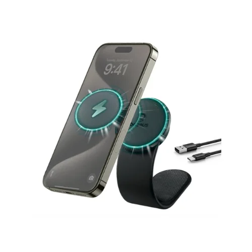 حامل موبايل مغناطيسي + شحن لاسلكي سريع