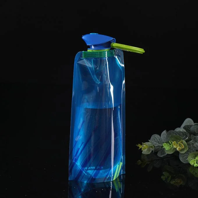 700ml PET PA PE Foldable Collapsible Water Bottle For Travel 5