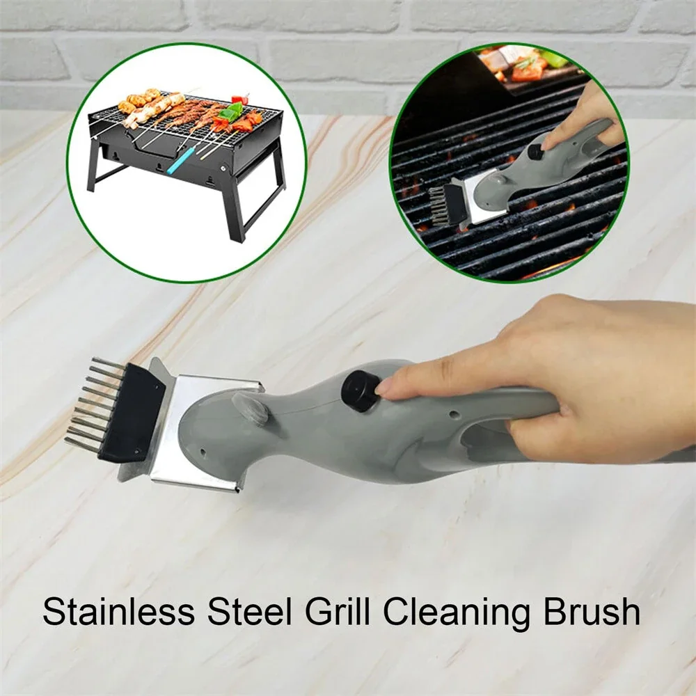 Barbecue Grill Steam Cleaning Brushes BBQ Cleaner Suitable for Charcoal Scraper Gas