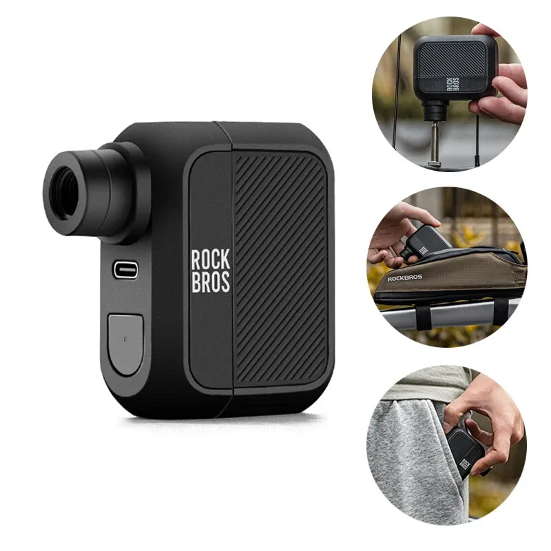 ROCKBROS Mini Electric Air Pump 100PSI Inflation Power One-touch