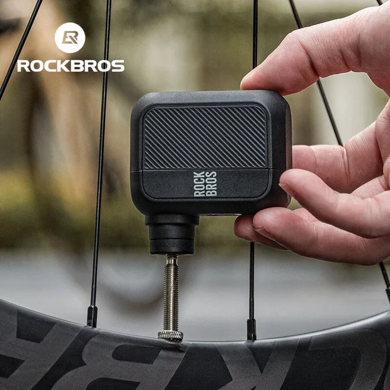 ROCKBROS Mini Electric Air Pump 100PSI Inflation Power One-touch
