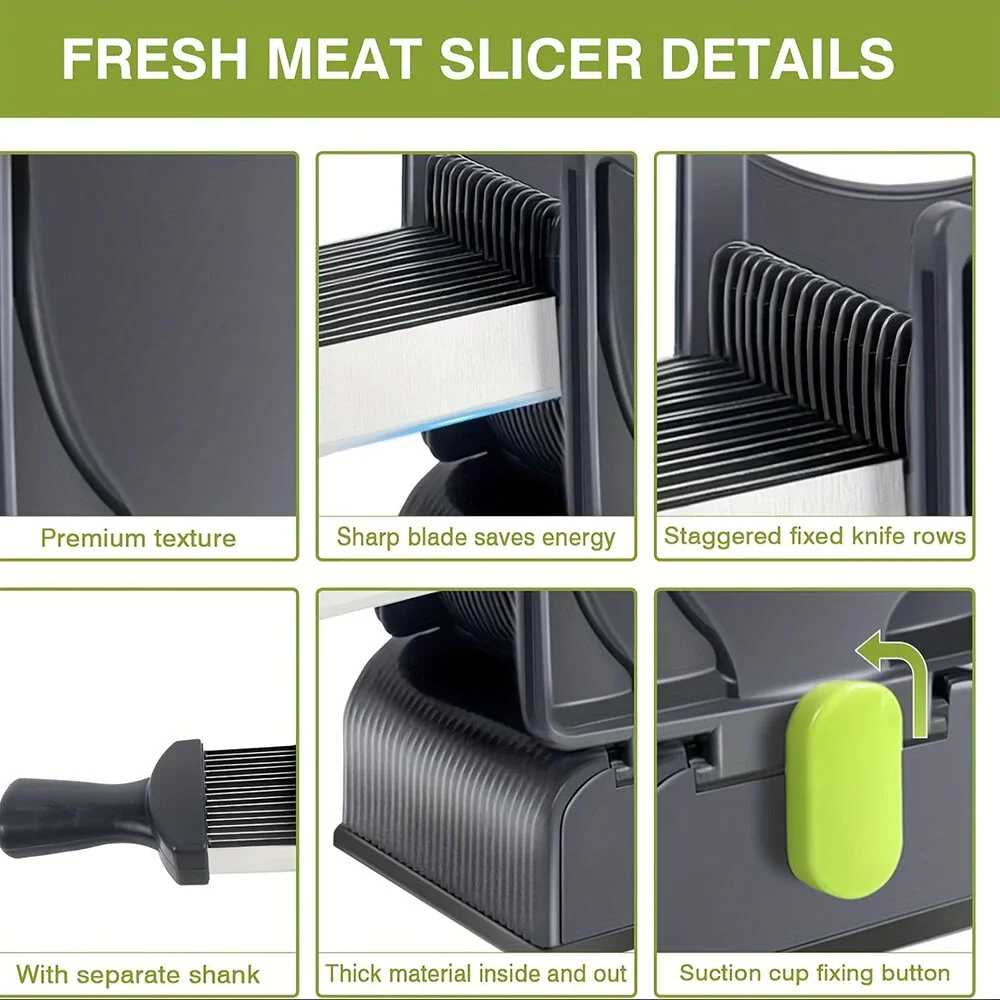 Fresh Meat Cutter Multifunctional Stainless Steel Meat Slicer