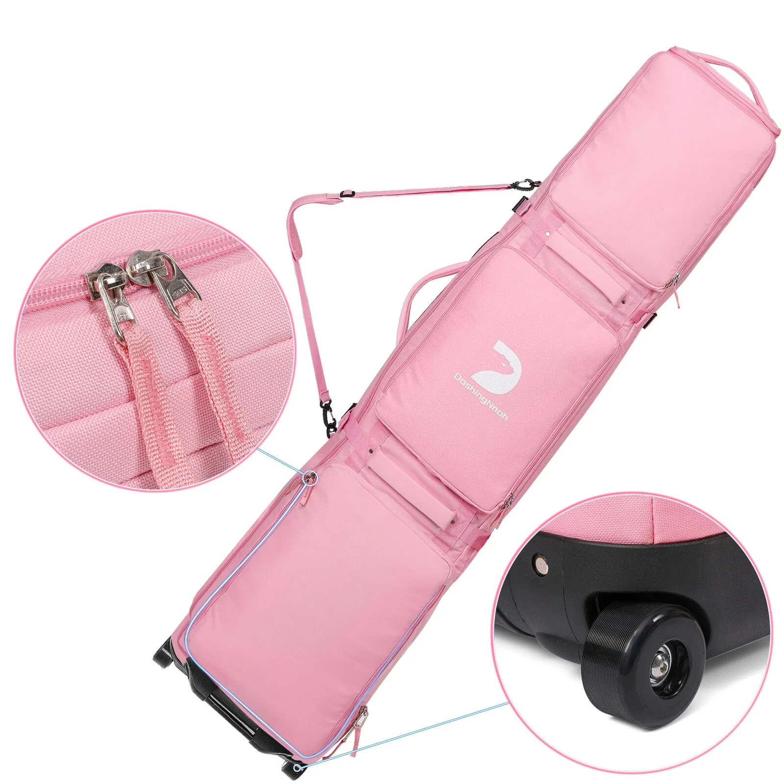 DashingNoah Rolling Ski Bags with Wheel