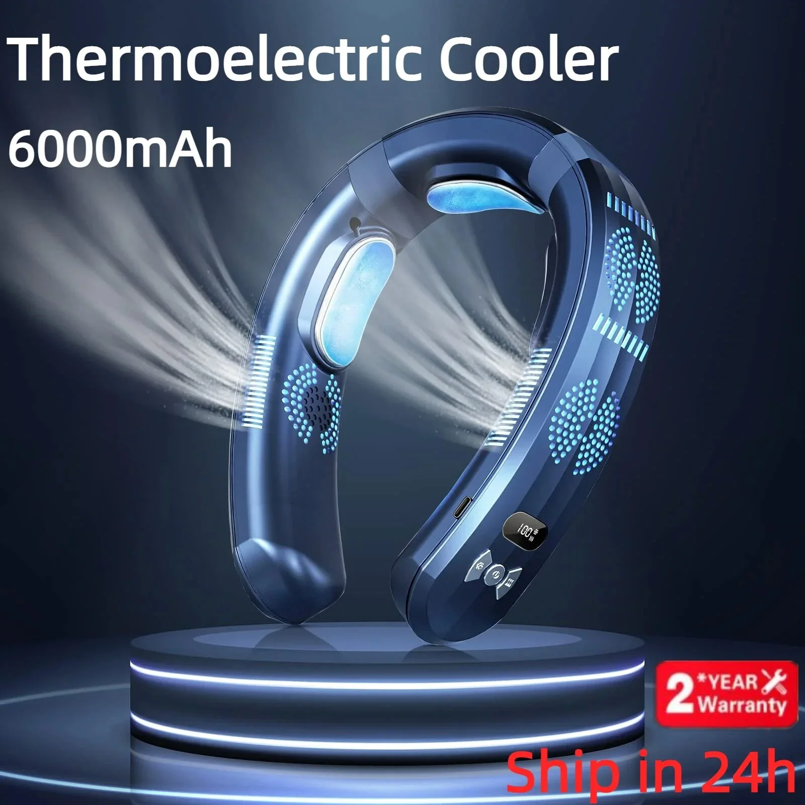 Portable 3 Mode Wearable Air Conditioner with 360° Airflow Coverage