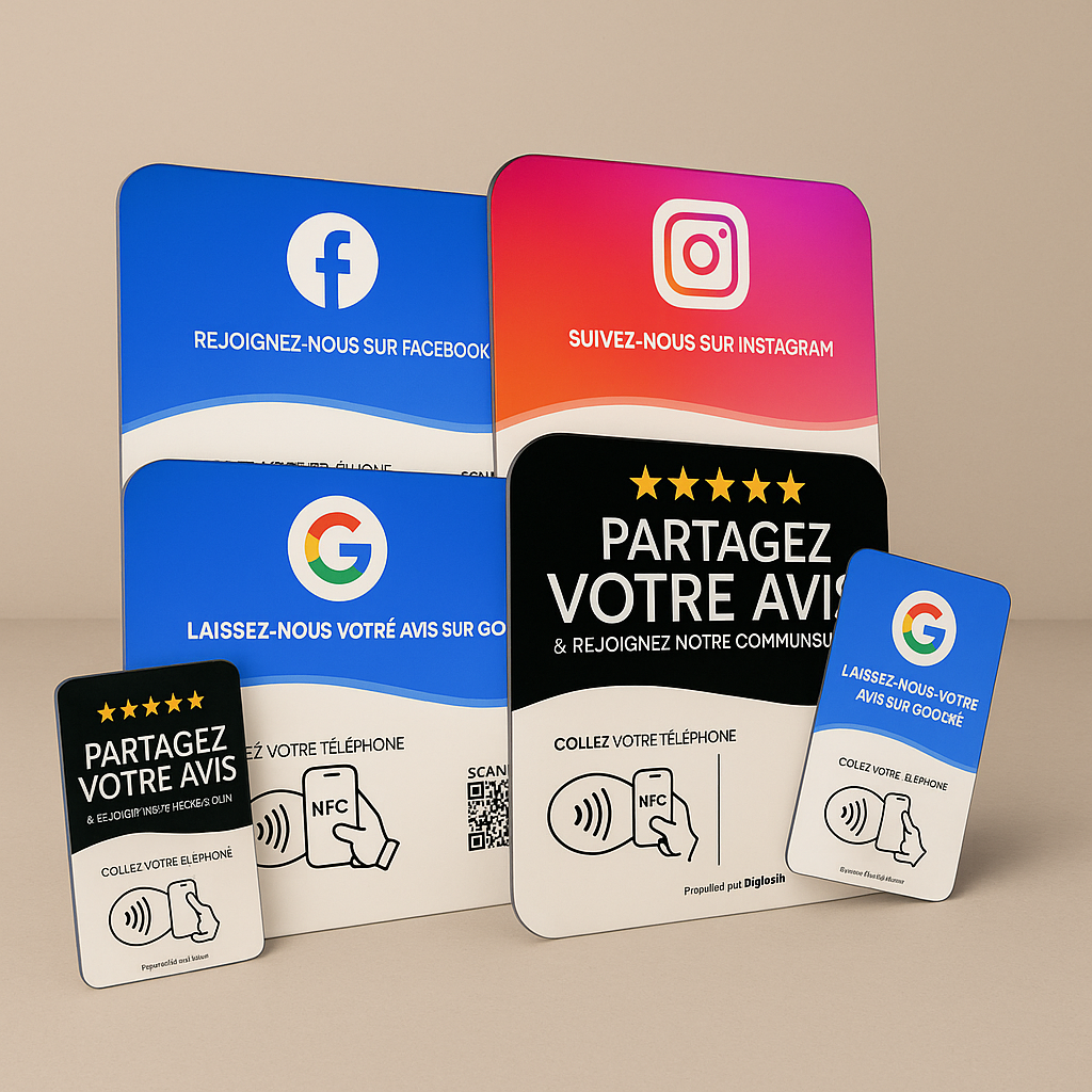 Pack 3 plaques au choix