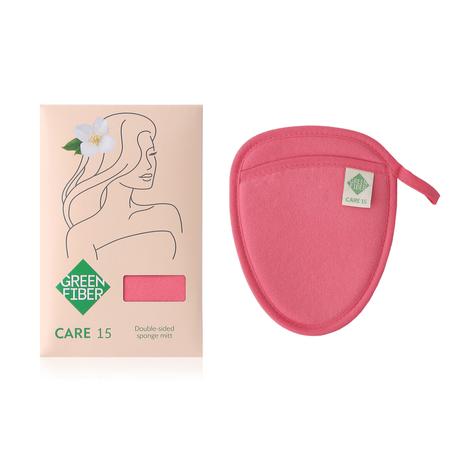 Green Way  CARE 15 Double-sided sponge mitten- قفاز لاسكا
