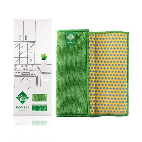 Green Fiber HOME S6 Splitter sponge double-sided for scrubbing and absorbing - فوطة سبلتير للتنظيف الأسطح والامتصاص