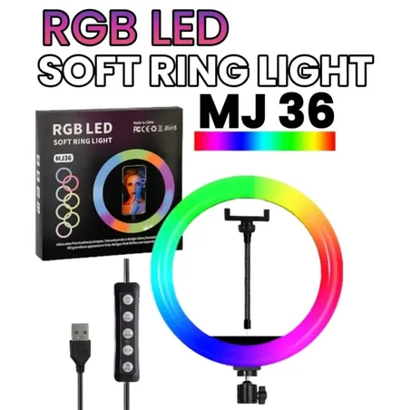 RGB Selfie Ring Light MJ36