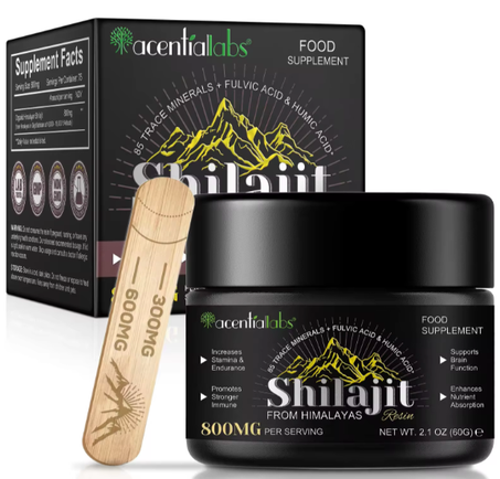Résine de shilajit 100% biologique pour stimuler l'énergie