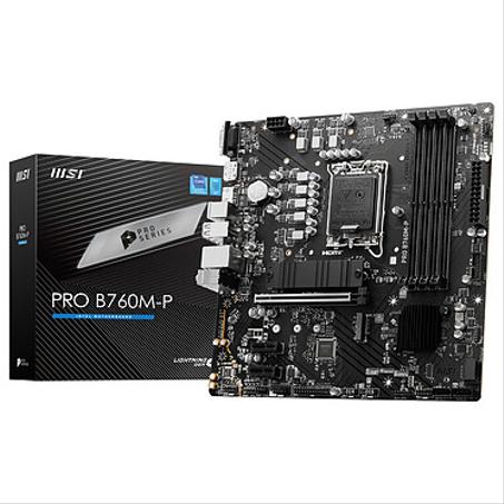 MSI PRO B760M-P Carte mère Micro ATX - Socket LGA1700 - B760 - 4 x DDR5 - 2 x M.2 - USB 3.2 GEN 2 - 1 x PCI-Express 4.0 16x - LAN
