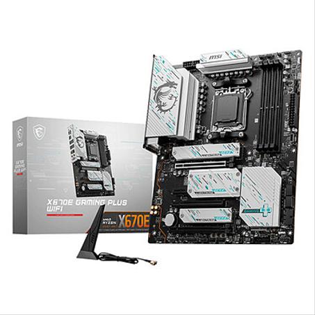 MSI X670E Gaming Plus WIFI Carte mère MSI X670E GAMING PLUS WIFI, AMD, Emplacement AM5, DDR5-SDRAM,