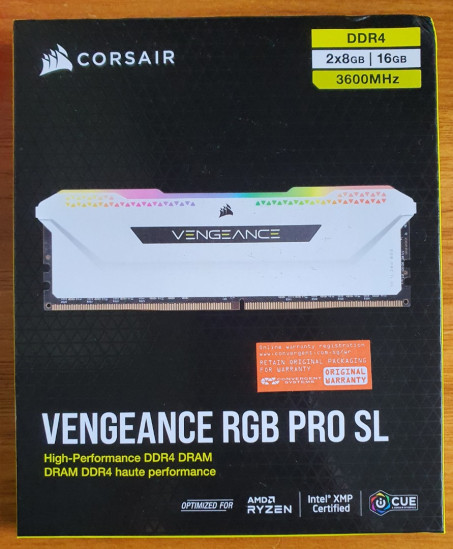 Corsair Vengeance RGB PRO 32Go (2 x 16Go) DDR4 3600MHz C18, Kit de Mémoire  Haute Performance (AMD Optimisé) - Noir